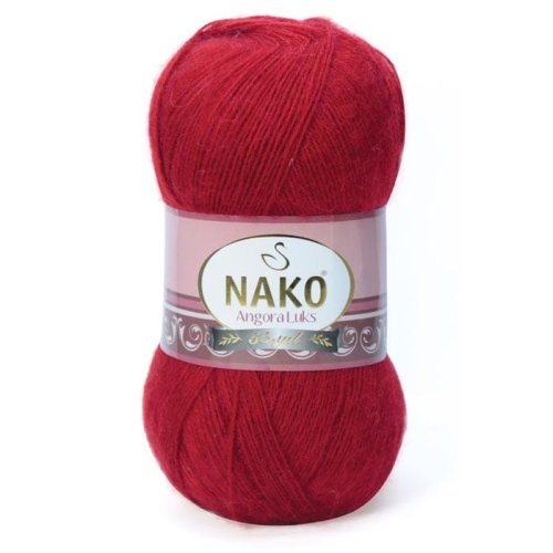 Nako Angora Luks - 1175 - czerwony