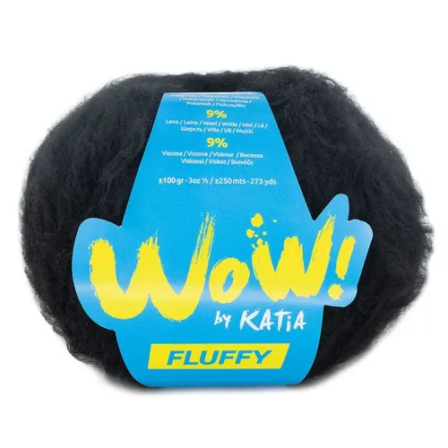 Katia Wow Fluffy 83 czarny