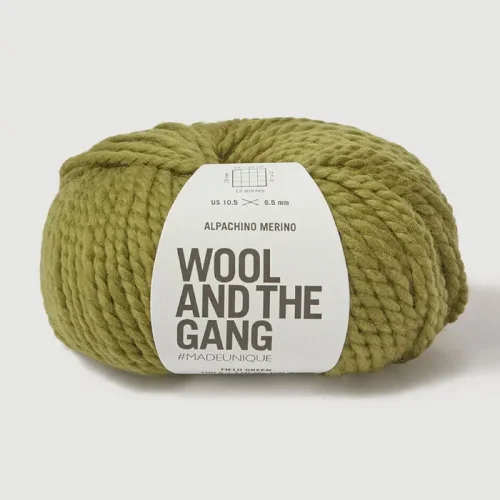 Wool And The Gang Alpachino Merino Field Green