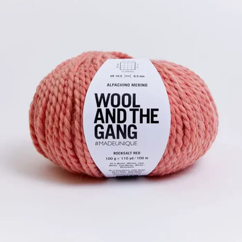 Wool And The Gang Alpachino Merino Rocksalt Red