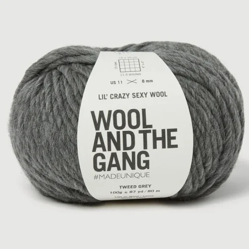 Lil Crazy Sexy Wool Tweed Grey - Wool And The Gang