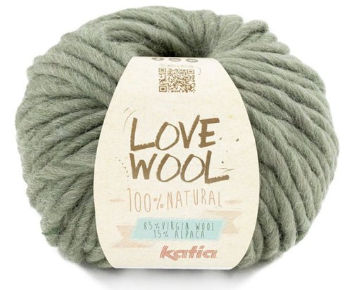 Katia Love Wool - zielona rezeda - 127