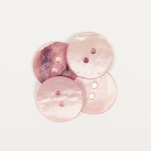 Drops - guzik okrągły blady róż - 15mm