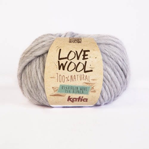 Katia Love Wool - perłowy jasny szary - 105