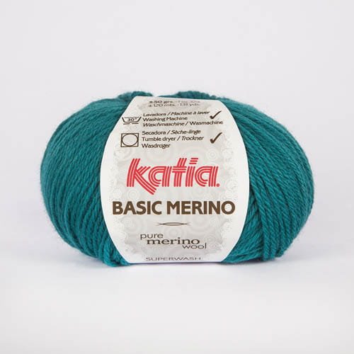 Katia Basic Merino - zielono niebieski - 39