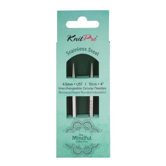Krótkie druty wymienne 4,5 mm z kolekcji KnitPro Mindful