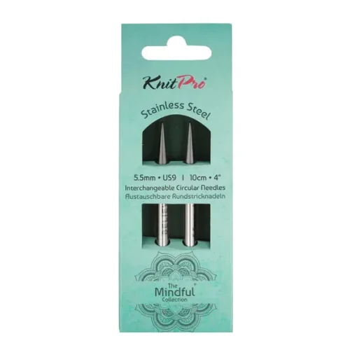 Krótkie druty wymienne 5,5 mm z kolekcji KnitPro Mindful