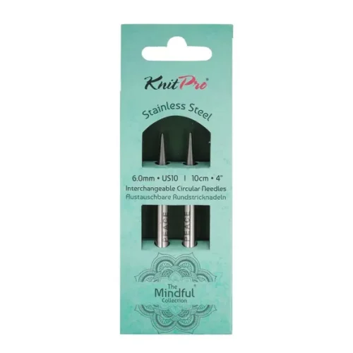Krótkie druty wymienne 6 mm z kolekcji KnitPro Mindful