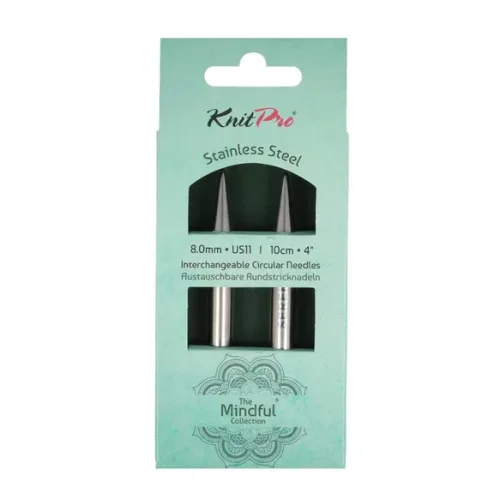 Krótkie druty wymienne 8 mm z kolekcji KnitPro Mindful