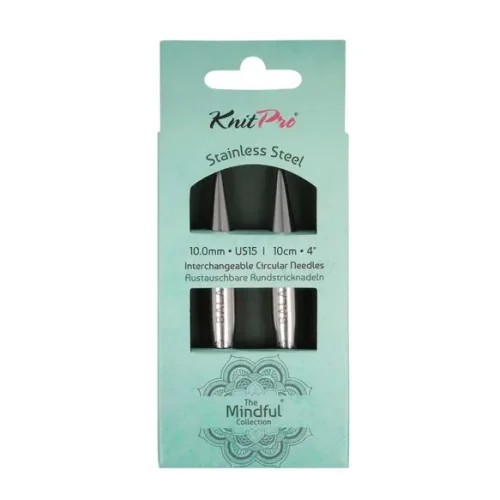 Krótkie druty wymienne 10 mm z kolekcji KnitPro Mindful
