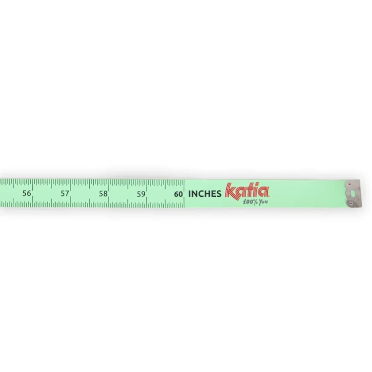 Dwustronna miara krawiecka 150 cm w kolorze mięty