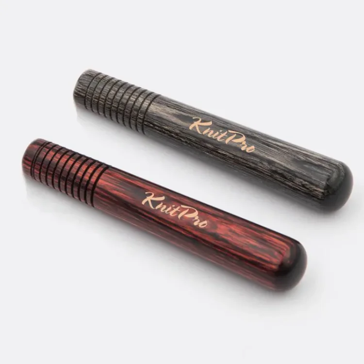 Drewniany uchwyt wymienny, kolor Grey Onyx, KnitPro Oasis