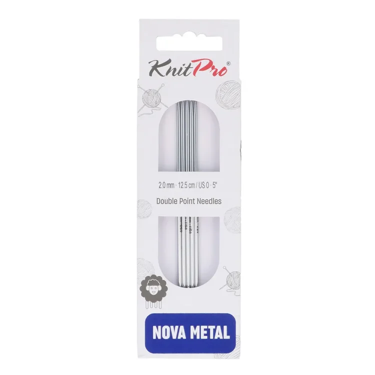 zestaw 5 drutów pończoszniczych KnitPro Nova, rozmiar 2 mm
