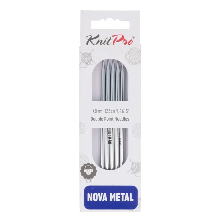 zestaw 5 drutów pończoszniczych KnitPro Nova, rozmiar 4 mm