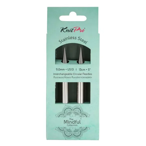 Druty wymienne KnitPro Mindful 9 mm / 13 cm
