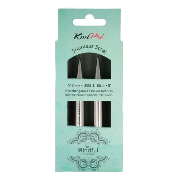 Druty wymienne KnitPro Mindful 10 mm / 13 cm
