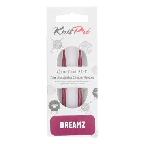 Druty wymienne KnitPro Dreamz 4 mm / 10 cm