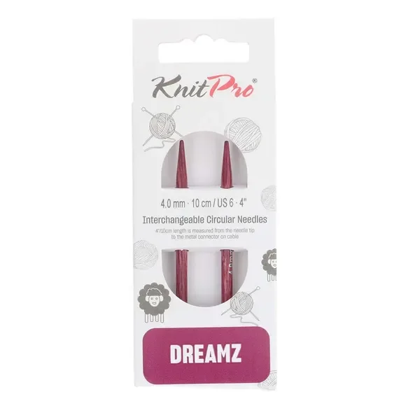 Druty wymienne KnitPro Dreamz 4 mm / 10 cm