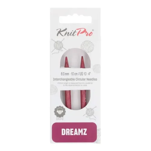 Druty wymienne KnitPro Dreamz 6 mm / 10 cm