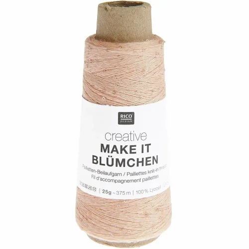 Nić z cekinami Rico Design Make It Blumchen 012 morela