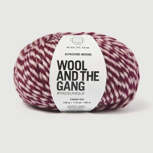 Wool And The Gang Alpachino Merino Twist Cameo Red