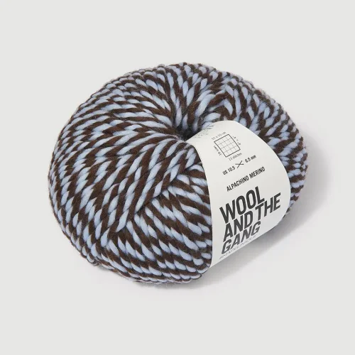 Wool And The Gang Alpachino Merino Twist Espresso Blue