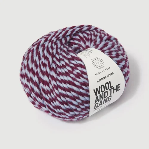 Wool And The Gang Alpachino Merino Twist Margaux Red