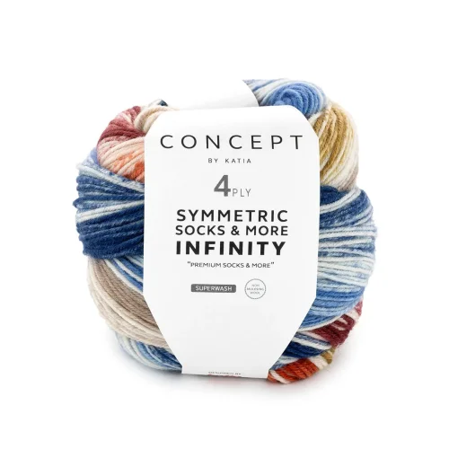 Włóczka skarpetkowa Katia Symmetric Socks - Infinity 92