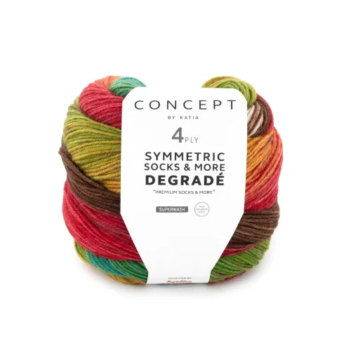 Włóczka skarpetkowa Katia Symmetric Socks - Degrade 85