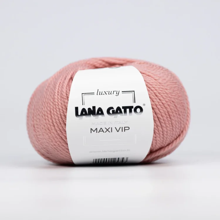 Włóczka Lana Gatto Maxi Vip 14393, merynos z kaszmirem
