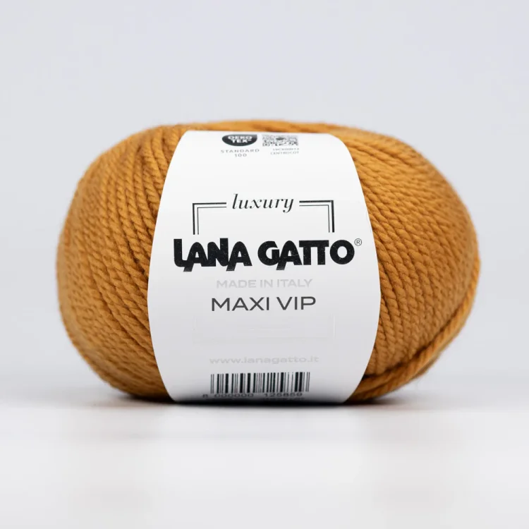 Włóczka Lana Gatto Maxi Vip 9359, merynos z kaszmirem