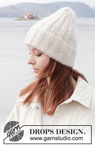 Zestaw na wzór Drops Snow Bright Hat 1