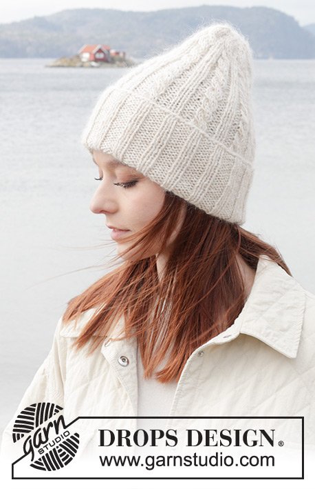Zestaw na wzór Drops Snow Bright Hat 1