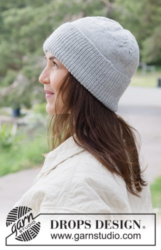 Zestaw na wzór Drops Silverveil Hat 1