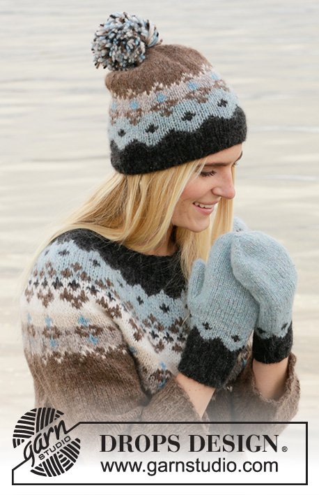 Zestaw na wzór Drops Winter Fjords Set 1