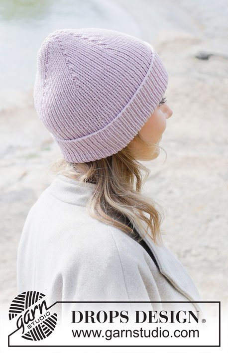 Zestaw na wzór Drops Winter Blossom Hat 1