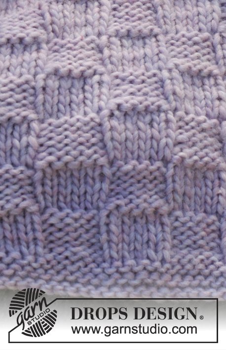 Zestaw na wzór Drops Lilac Weave 2