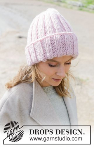 Zestaw na wzór Drops Rosy Twilight Hat 2
