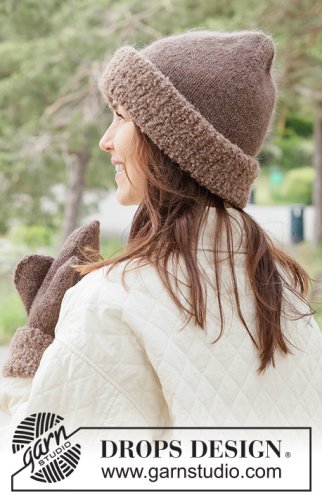 Zestaw na wzór Drops Cocoa Puff Hat 2