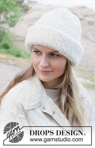 Zestaw na wzór Drops Arctic Whisper Hat 1