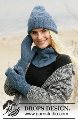 Zestaw na wzór Drops Blue Winter 2
