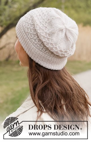 Zestaw na wzór Drops Even Fall Hat 1