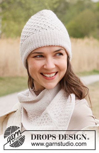 Zestaw na wzór Drops Even Fall Hat 2