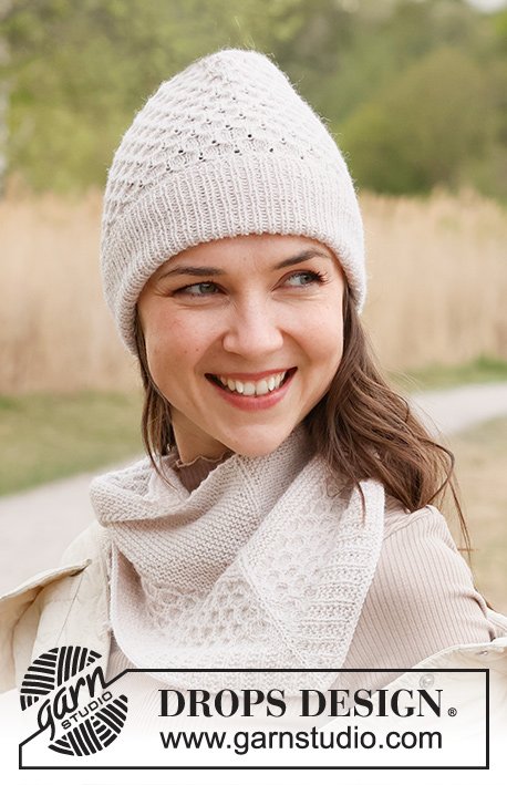 Zestaw na wzór Drops Even Fall Hat 2