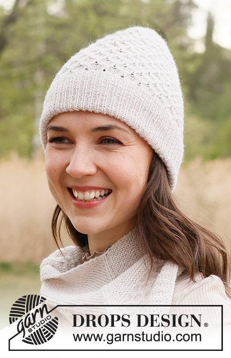 Zestaw na wzór Drops Even Fall Hat 3