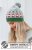 Zestaw na wzór Drops Christmas Time Hat 1