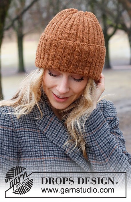 Zestaw na wzór Drops Pumpkin Patch Hat 4