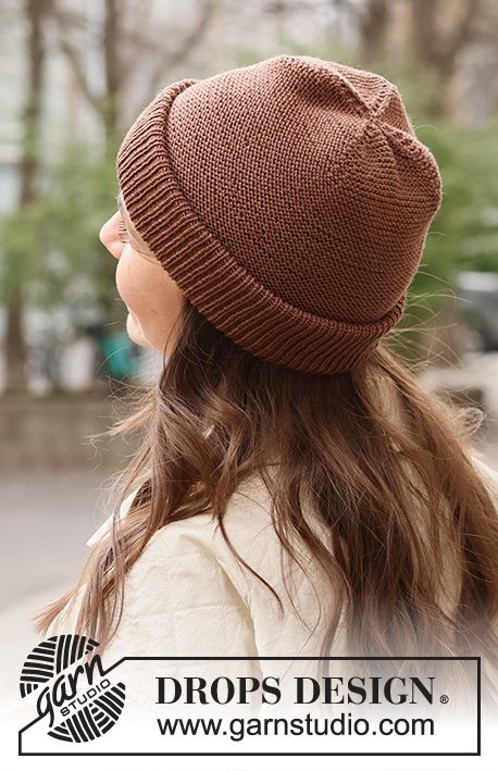 Zestaw na wzór Drops Roasted Chestnut Hat 1