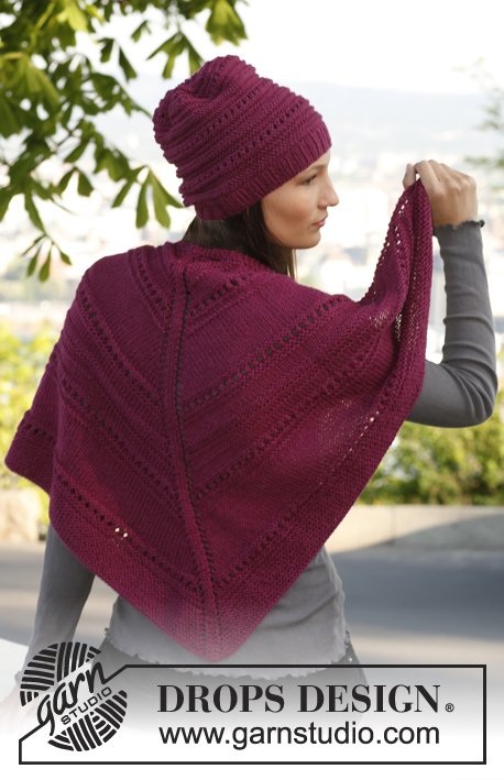 Zestaw na wzór Drops Aubergine 2