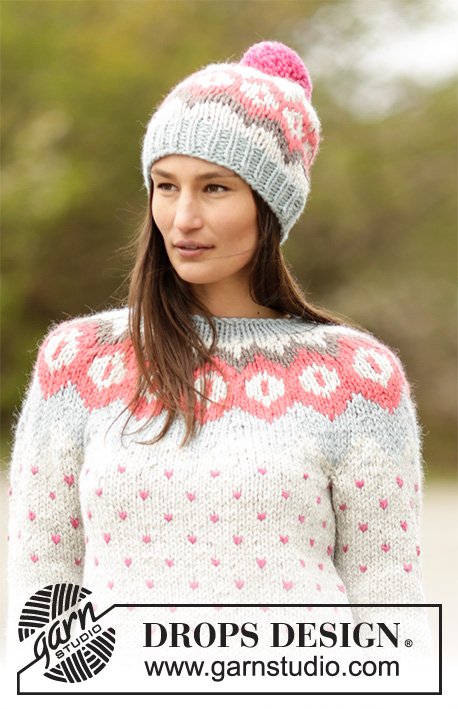 Zestaw na wzór Drops Winter Poppies 3